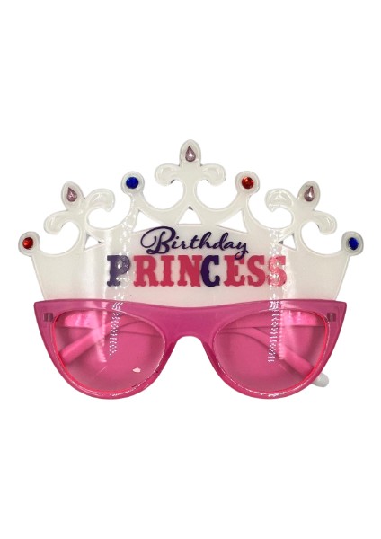 Birthday Princess Yazılı Taç Gözlük