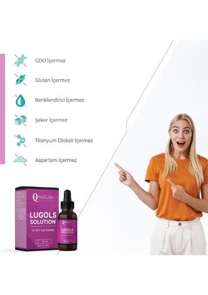 Lugols Solution % 5 Iyot Damla 20 ml - 2 Adet