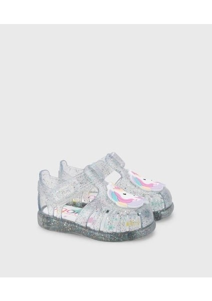 18-25 Numara Arası Igor Toby Unicorn Simli Sandalet - Şeffaf
