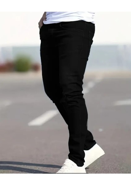 Erkek Siyah Kot Jeans Erkek Kot Pantolon