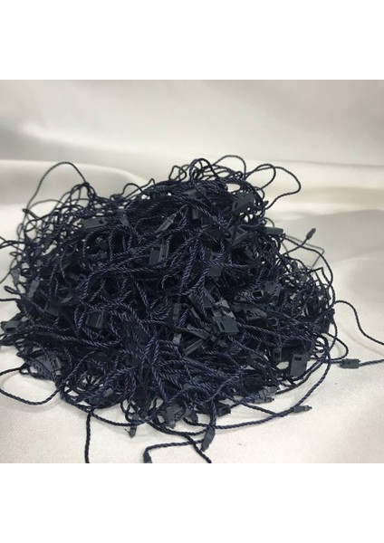 Lacivert Kilitli Ip Renkli Asmalı Etiket Ipi Lock String Tag Rope - 100 Adet