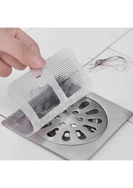 10'lu Banyo ve Mutfak Lavabo Gider Filtresi - Haşere ve Böcek Önleyici, Saç, Kıl, Tüy Tıkanma Karşıtı, Dayanıklı Tasarım