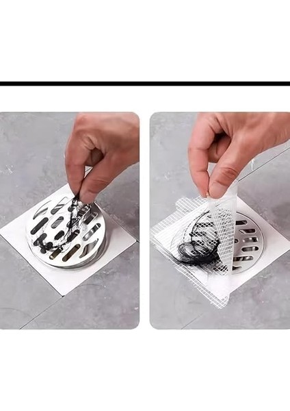 10'lu Banyo ve Mutfak Lavabo Gider Filtresi - Haşere ve Böcek Önleyici, Saç, Kıl, Tüy Tıkanma Karşıtı, Dayanıklı Tasarım