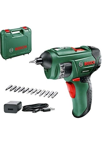 Akülü Vidalama Makinesi Psr Select (1,5 Ah Akü, 3,6 Volt Sistem, Mikro Usb, Takım Çantası Içinde