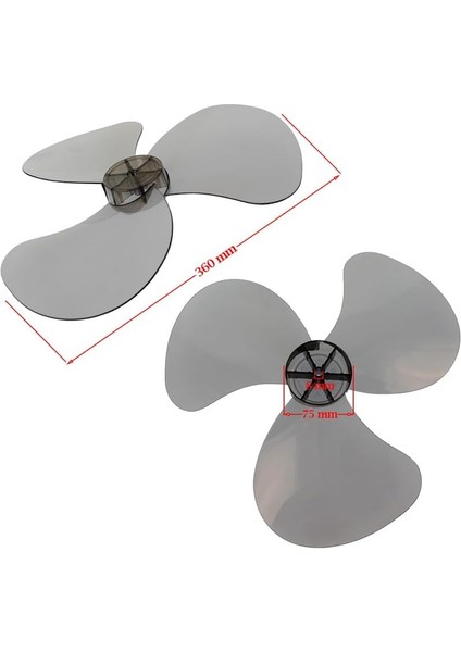 Sert Plastik Malzeme Vantilatör Pervanesi, Ufo, Alf ile Uyumlu