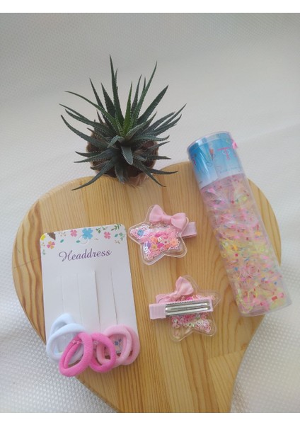 Pullu Yıldızlı Pens Toka ve Lastik Toka Seti fiyatları