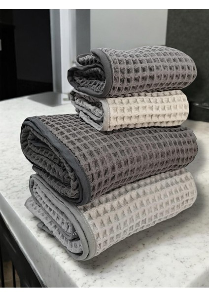 4'lü Banyo Havlu Seti/hamam Seti