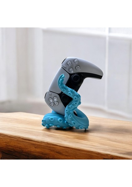 Ps4/ps5/xbox Uyumlu Konsol Standı Kol Tutucu Stand Joystick Standı 3D Baskı Ahtapot Şeklinde