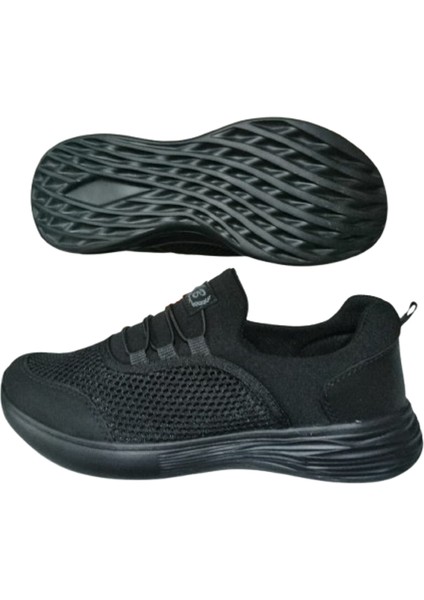 Siyah Lastikli Kadın Düz Taban Anarok Spor Ayakkabı fırsatları