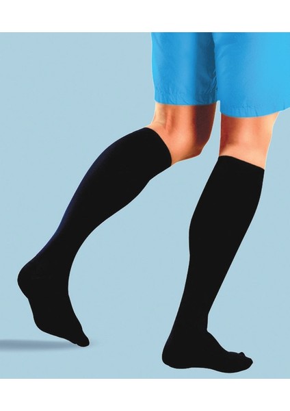 Ccl1 Hafif Basınç Seyahat Çorabı Burnu Kapalı Siyah No:4
