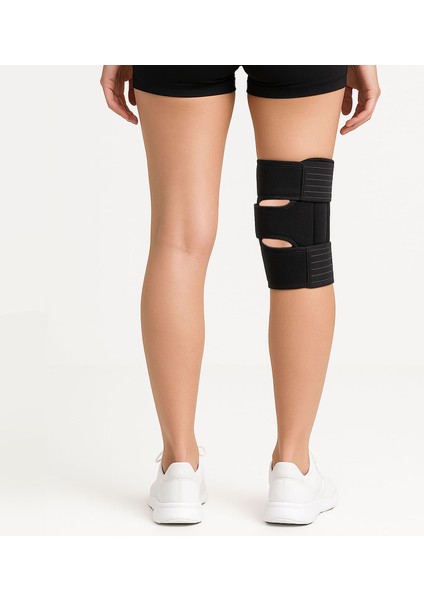 Menisküs Için Dizlik Patella Ligament Destekli Dizlik Ayarlanabilir Koruyucu Diz Korsesi Siyah