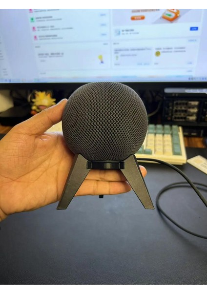 JUST3DPRINTINGS Apple Homepod Mini Standı - Üç Ayaklı Tasarım