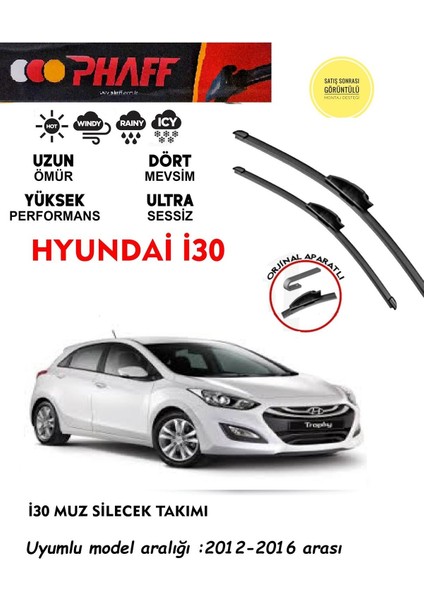 Hyundai I30 Silecek 2015 Model Araca Özel Aparat