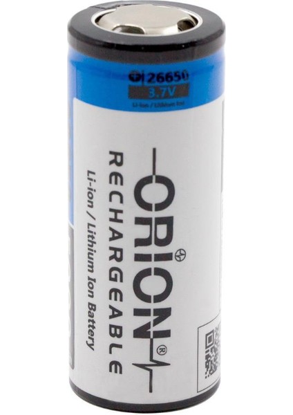 5 Adet Orion 26650 3.7V 5000MAH Şarj Edilebilir Li-Ion Pil