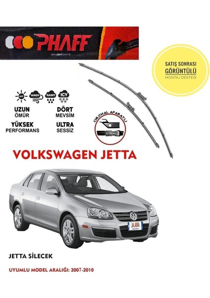 Volkswagen Jetta Muz Silecek Takımı 2006 Model Araca Özel Aparat