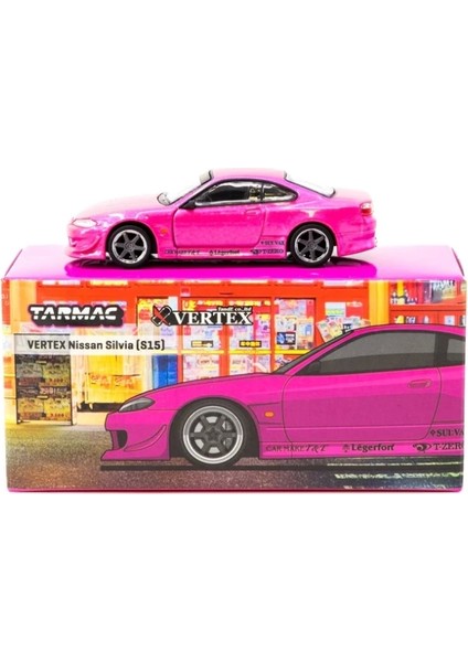 Works 1/64 Vertex Nissan Silvia S15 Pink Metallic
