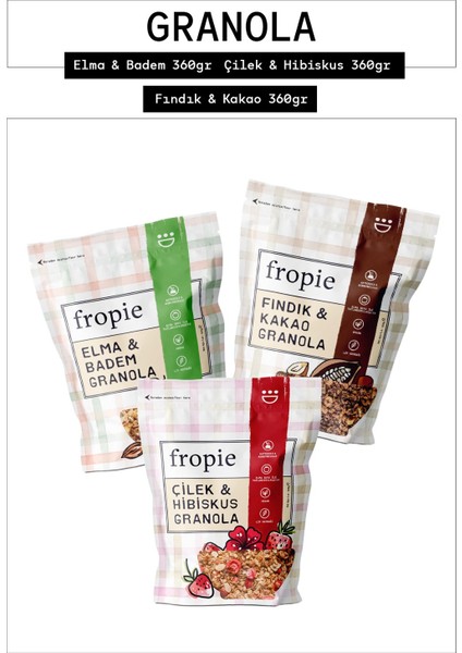 Premium 3'lü Granola Seti