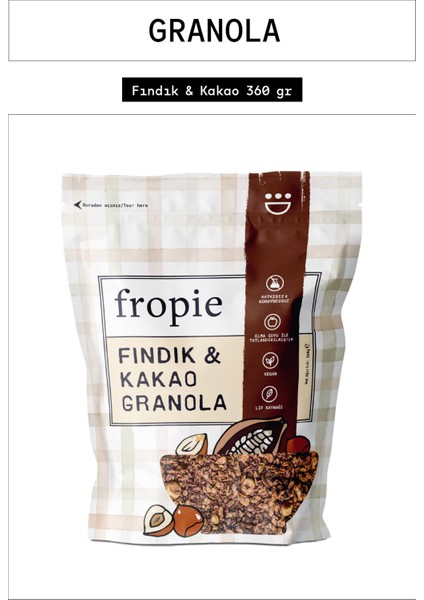 Fındık & Kakao Granola 360 gr