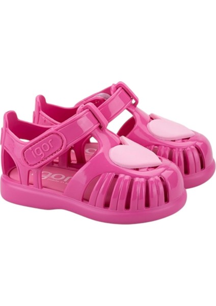 Tobby Gloss Love Çocuk Sandalet Fuşya
