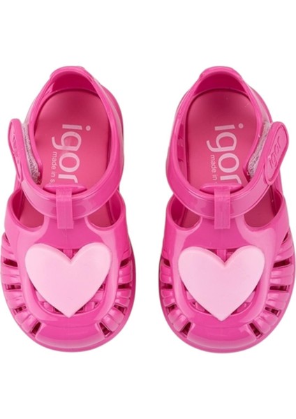 Tobby Gloss Love Çocuk Sandalet Fuşya