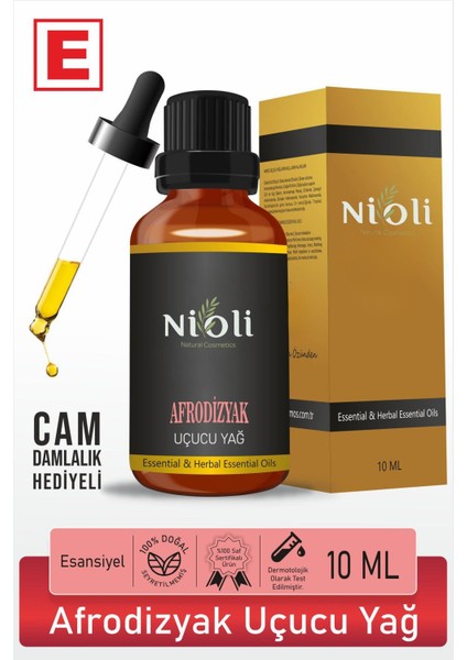 Afrodizyak Esansiyel Uçucu Yağ Buhurdanlık Yağı Aromaterapi Yağı 10 ml
