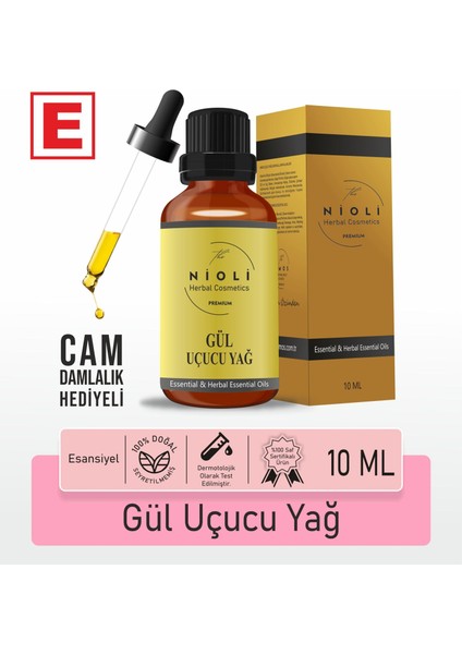 Gül Esansiyel Uçucu Yağ Buhurdanlık Yağı Aromaterapi Yağı 10 ml