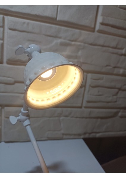 Metal Komidin Başı Masa Lambası Antresit (Koyu Gri)