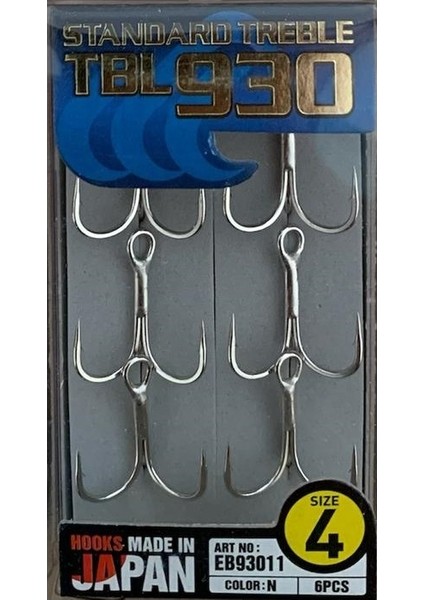 Tbl 930 Premium Nikel No:4 Üçlü Iğne 6'lı Paket