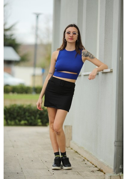 Kemerli Mini Etek modelleri