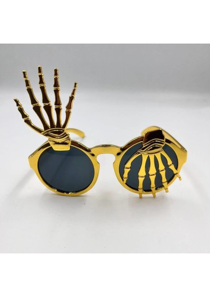 Parti Gözlükleri İSKELET TEMALI PARMAKLI GOLD fiyatları