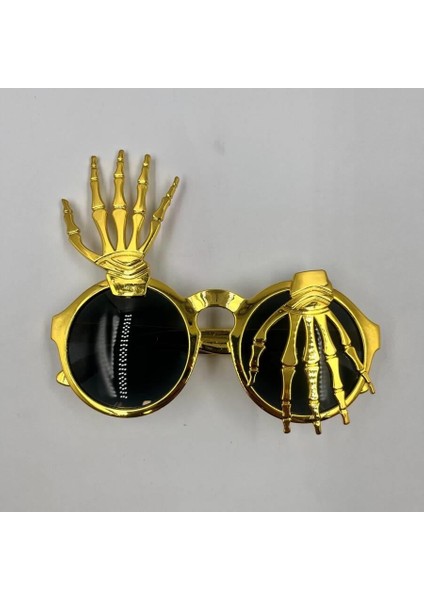 Parti Gözlükleri İSKELET TEMALI PARMAKLI GOLD modelleri