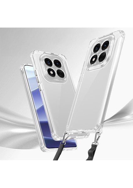 Xiaomi Redmi Note 14 Pro 5g Uyumlu Kılıf Airbagli Takılabilir Askı Aparatlı Zore Snap Silikon Kapak