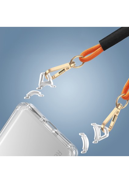 Xiaomi Redmi Note 14 Pro 5g Uyumlu Kılıf Airbagli Takılabilir Askı Aparatlı Zore Snap Silikon Kapak