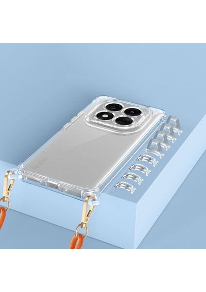 Xiaomi Redmi Note 14 Pro 5g Uyumlu Kılıf Airbagli Takılabilir Askı Aparatlı Zore Snap Silikon Kapak