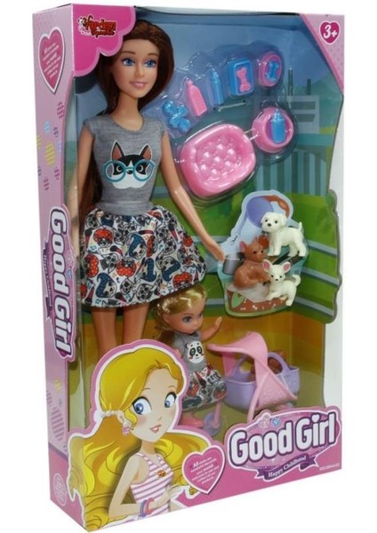 WG-115564 Kutulu 29 cm Anne Kız Pet Shopta Bebek - Vardem Oyuncak