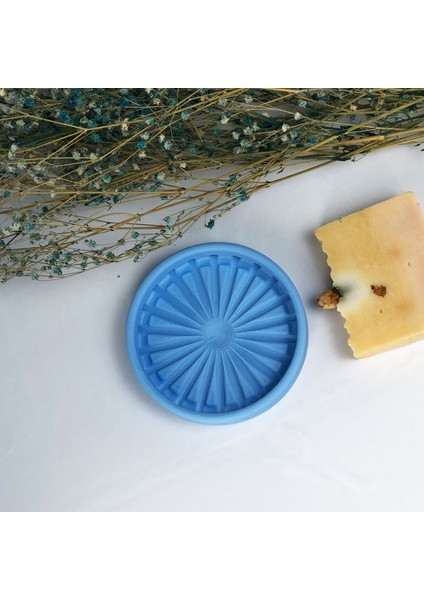 Yuvarlak Sabunluk - Mavi