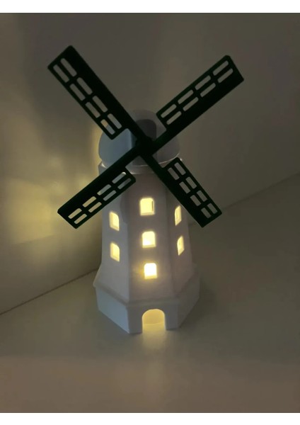 Yel Değirmeni Tea Light Mumluk