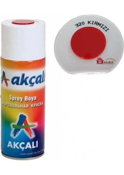 Akçalı Sprey Boya 400 ml 320 Kırmızı