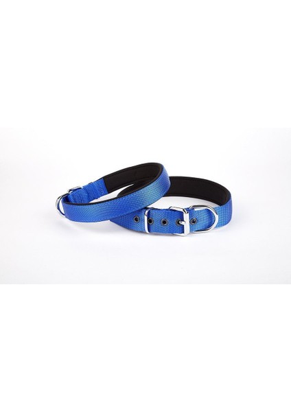 Dokuma Köpek Boyun Tasması 45-52 cm Mavi