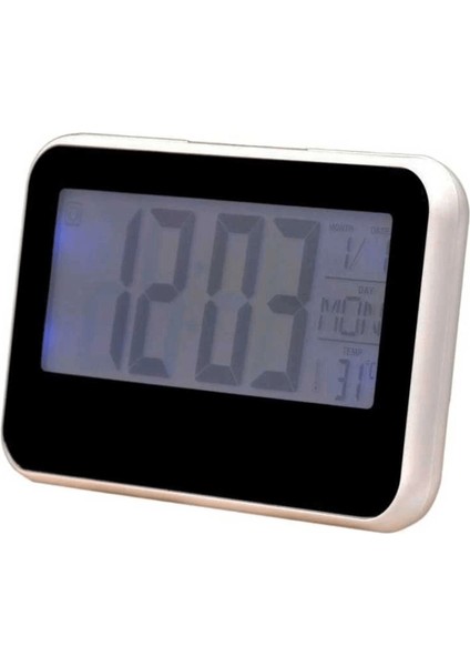 Sese Duyarlı Masa Saati Dijital Termometre Isı Sıcaklık Ölçer ( Lisinya )