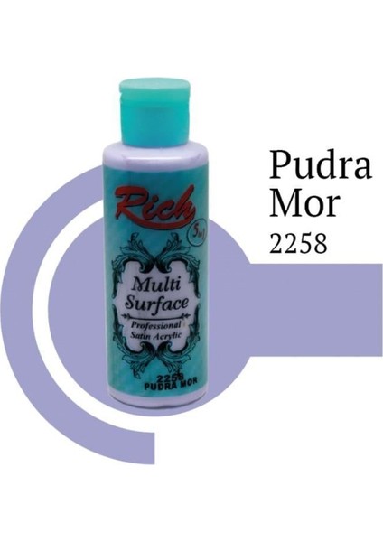 Rich Multi Surface 2258 Pudra Mor Akrilik Boya 130 cc