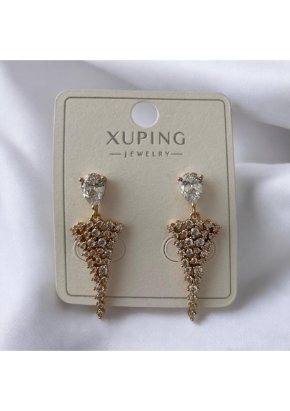 Xupıng Taşlı Lüx Paslanmaz Çelik Küpe fiyatları