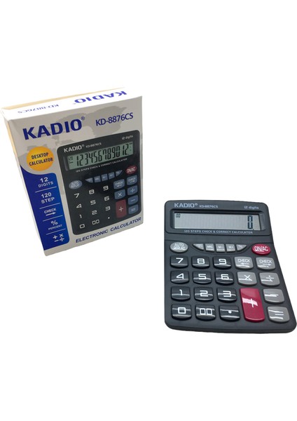12 Haneli Hesap Makinesi KD-8876CS (4767) - Lisinya