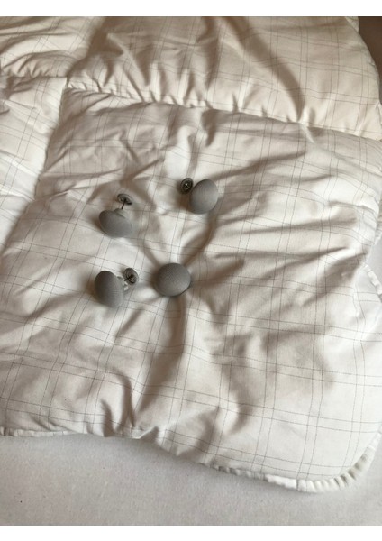 Mantar Şekilli Yorgan, Nevresim Sabitleme Klipsi Gri Renk