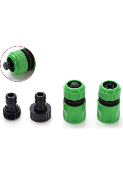 4 Parça Bahçe Su Hortumu Bağlantı Aparatı 1/2" + 2 fiyatları
