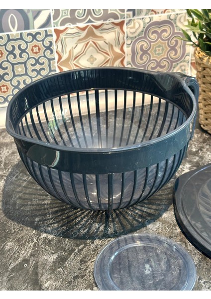 Gri Kapaklı Karıştırma Kabı 3 Litre Kırmızı fırsatları