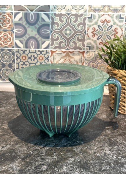 Yeşil Kapaklı Karıştırma Kabı 3 Litre