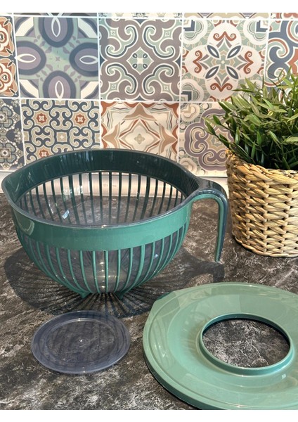 Yeşil Kapaklı Karıştırma Kabı 3 Litre indirimleri