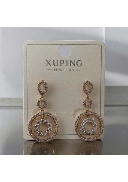 Xupıng Gold Renkli Dairesel Paslanmaz Çelik Küpe fiyatları