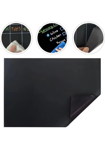 Buzdolabı Mıknatısı 1 Adet 25 x 30 Çocuk Kara Tahta Manyetik Yazı Tahtası Planlayıcısı Mesaj Panosu indirimleri
